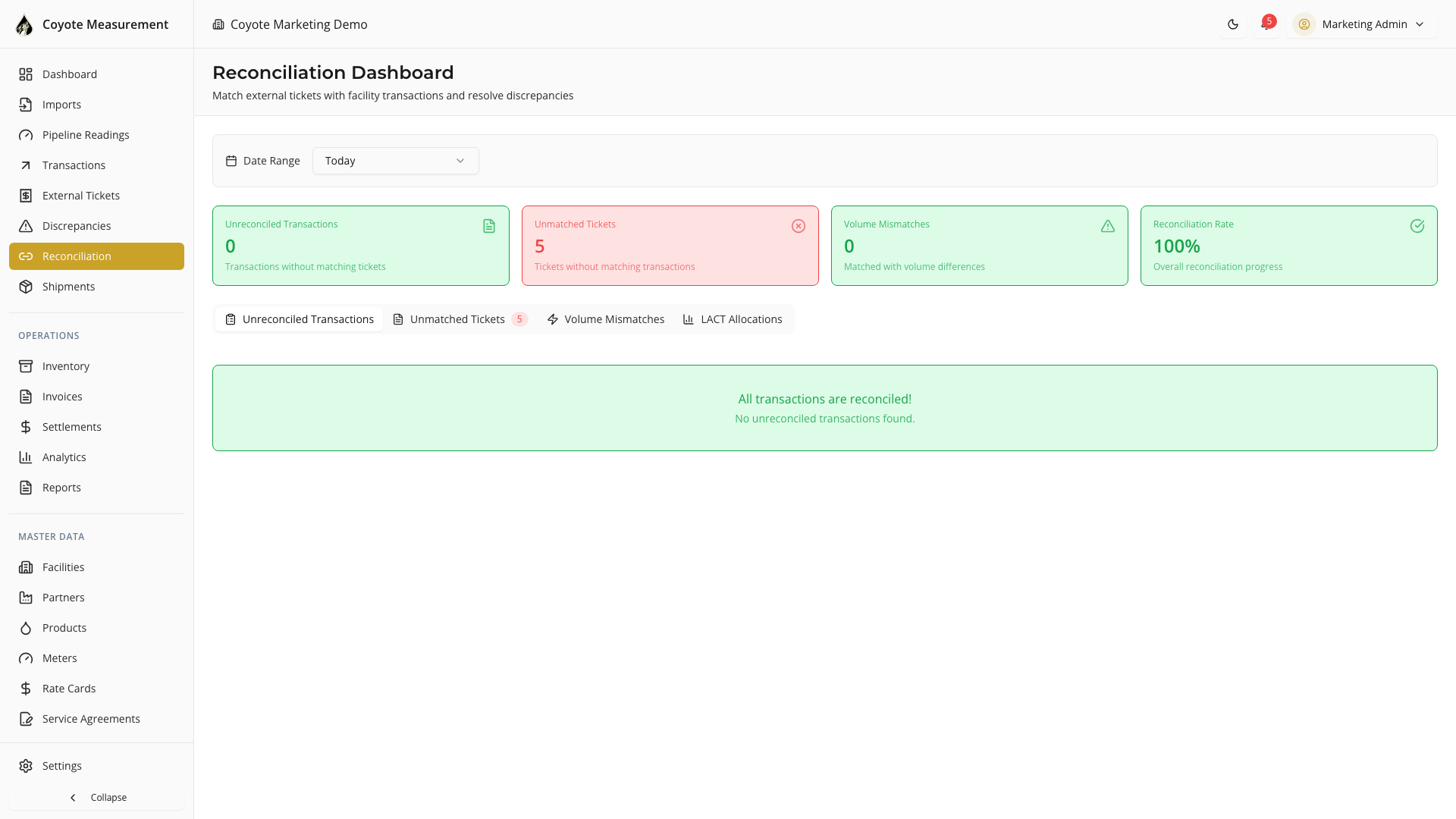 Automated Reconciliation
